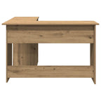 vidaXL Eckschreibtisch Artisan-Eiche 120x140x75 cm Holzwerkstoff