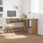 vidaXL Eckschreibtisch Artisan-Eiche 120x140x75 cm Holzwerkstoff