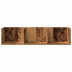 vidaXL CD-Wandregal Altholz-Optik 75x18x18 cm Holzwerkstoff