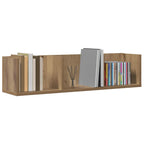 vidaXL CD-Wandregal Artisan-Eiche 75x18x18 cm Holzwerkstoff