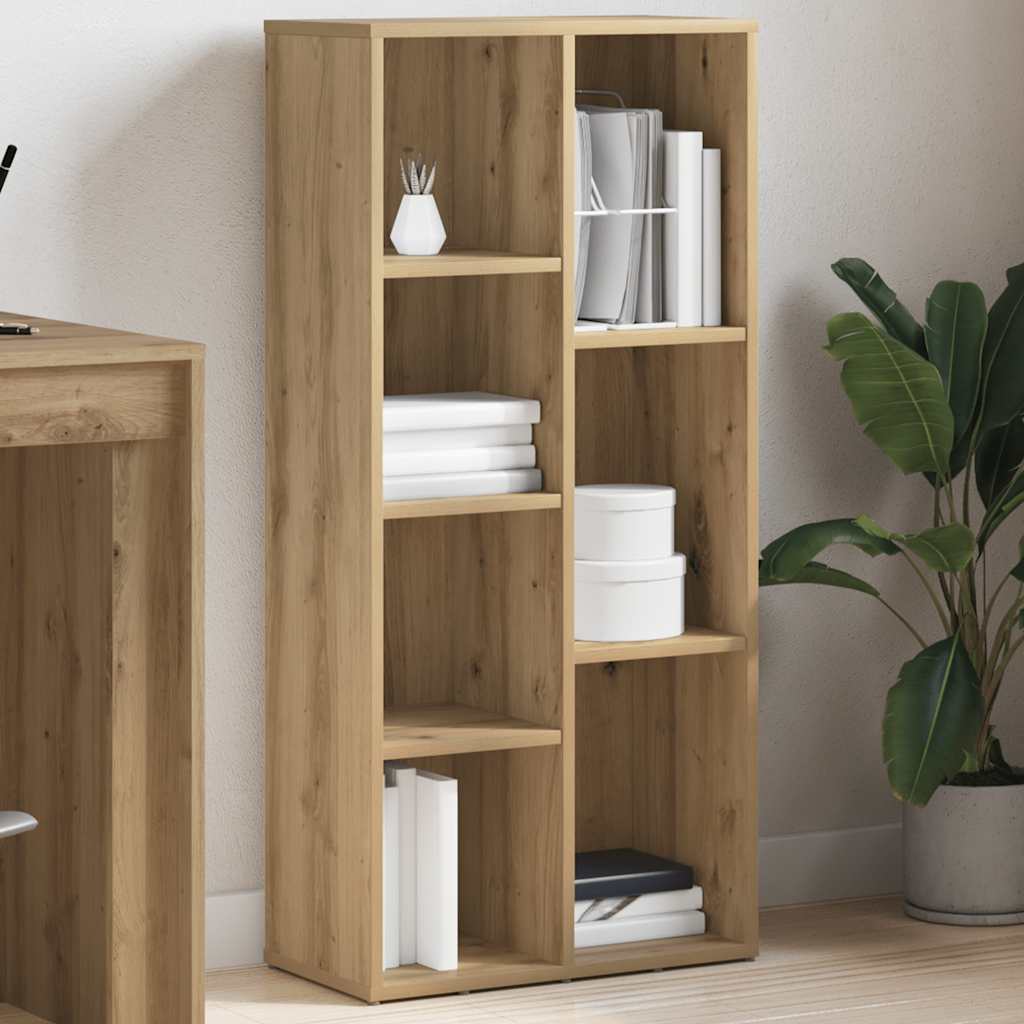 vidaXL Bücherregal Artisan-Eiche 50x25x104 cm