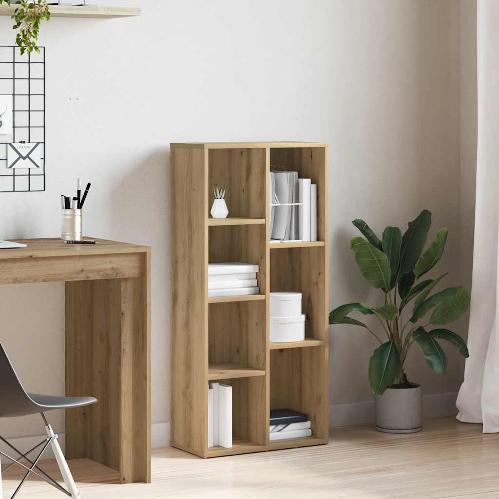 vidaXL Bücherregal Artisan-Eiche 50x25x104 cm