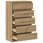 vidaXL Schubladenschrank Artisan-Eiche 60x36x103 cm Holzwerkstoff