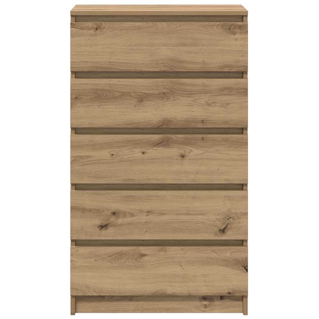 vidaXL Schubladenschrank Artisan-Eiche 60x36x103 cm Holzwerkstoff