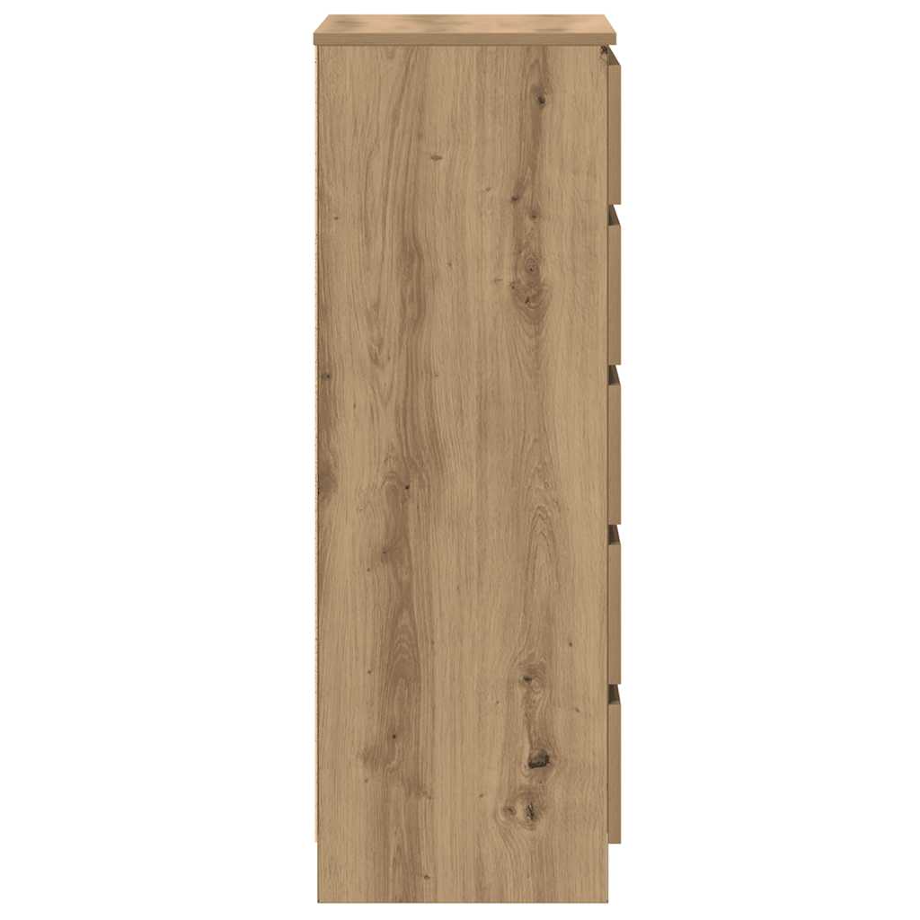 vidaXL Schubladenschrank Artisan-Eiche 60x36x103 cm Holzwerkstoff