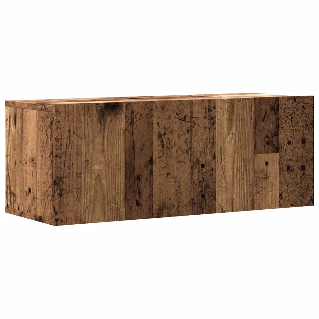 vidaXL TV-Wandschrank Altholz-Optik 80x30x30 cm Holzwerkstoff