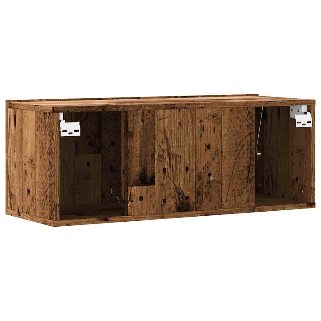 vidaXL TV-Wandschrank Altholz-Optik 80x30x30 cm Holzwerkstoff