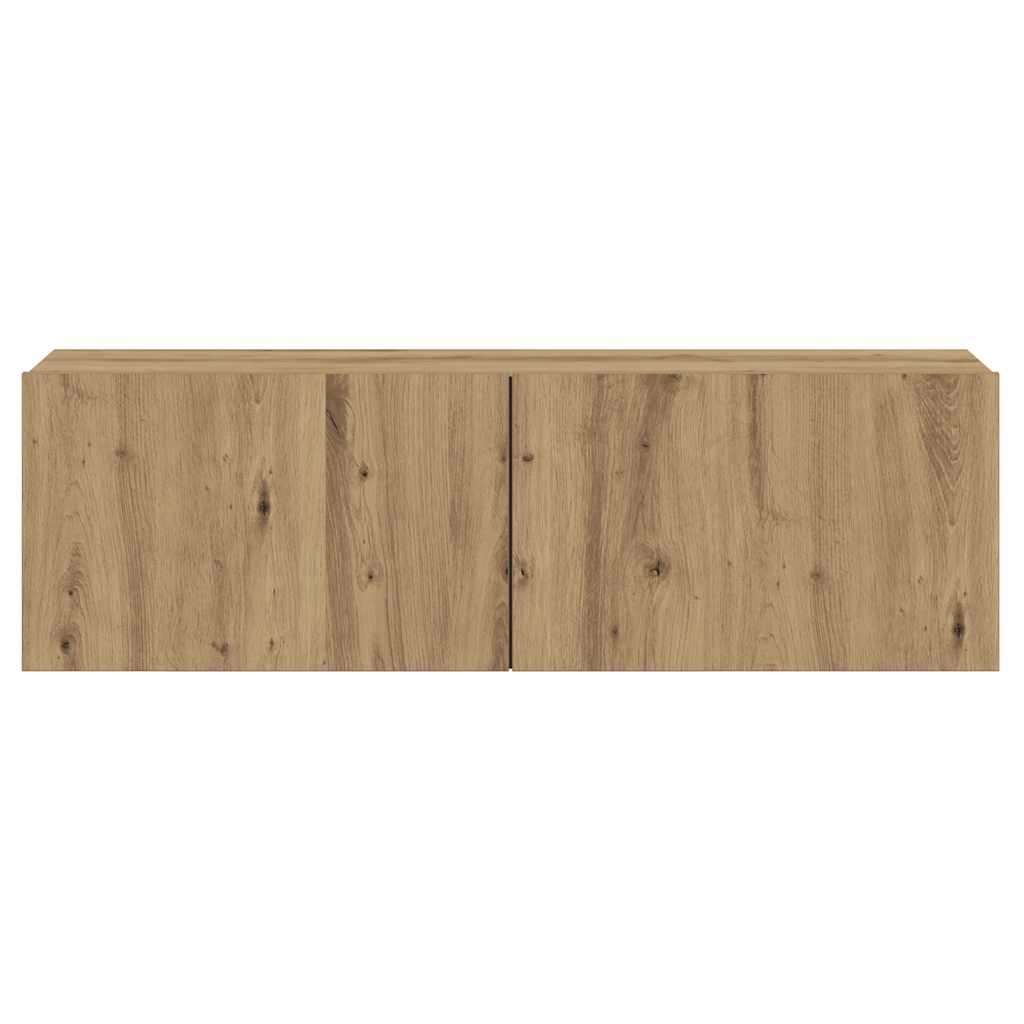 vidaXL TV-Wandschrank Artisan-Eiche 80x30x30 cm Holzwerkstoff