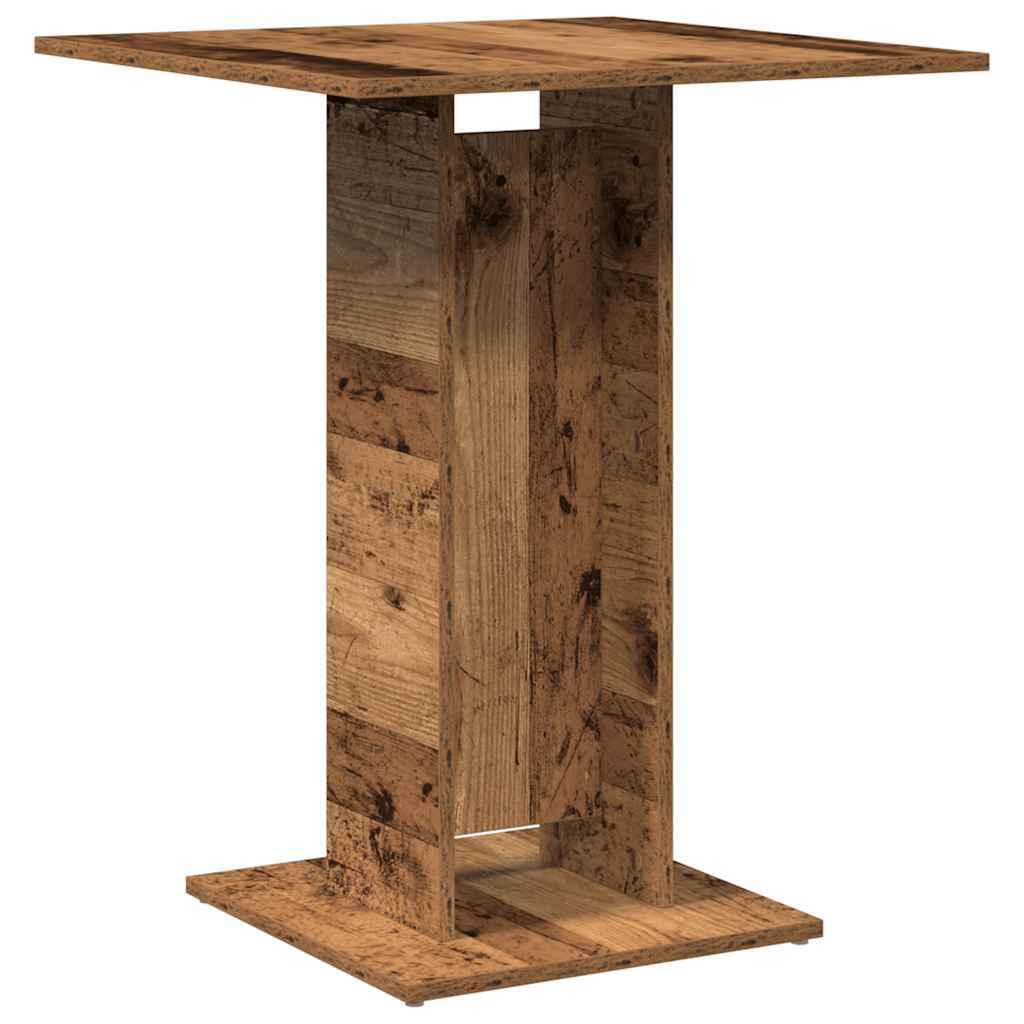 vidaXL Bistrotisch Altholz-Optik 60x60x75 cm Holzwerkstoff