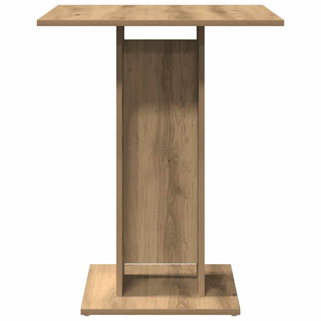 vidaXL Bistrotisch Artisan-Eiche 60x60x75 cm Holzwerkstoff