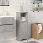 vidaXL Badezimmerschrank Betongrau 30x30x95 cm Holzwerkstoff