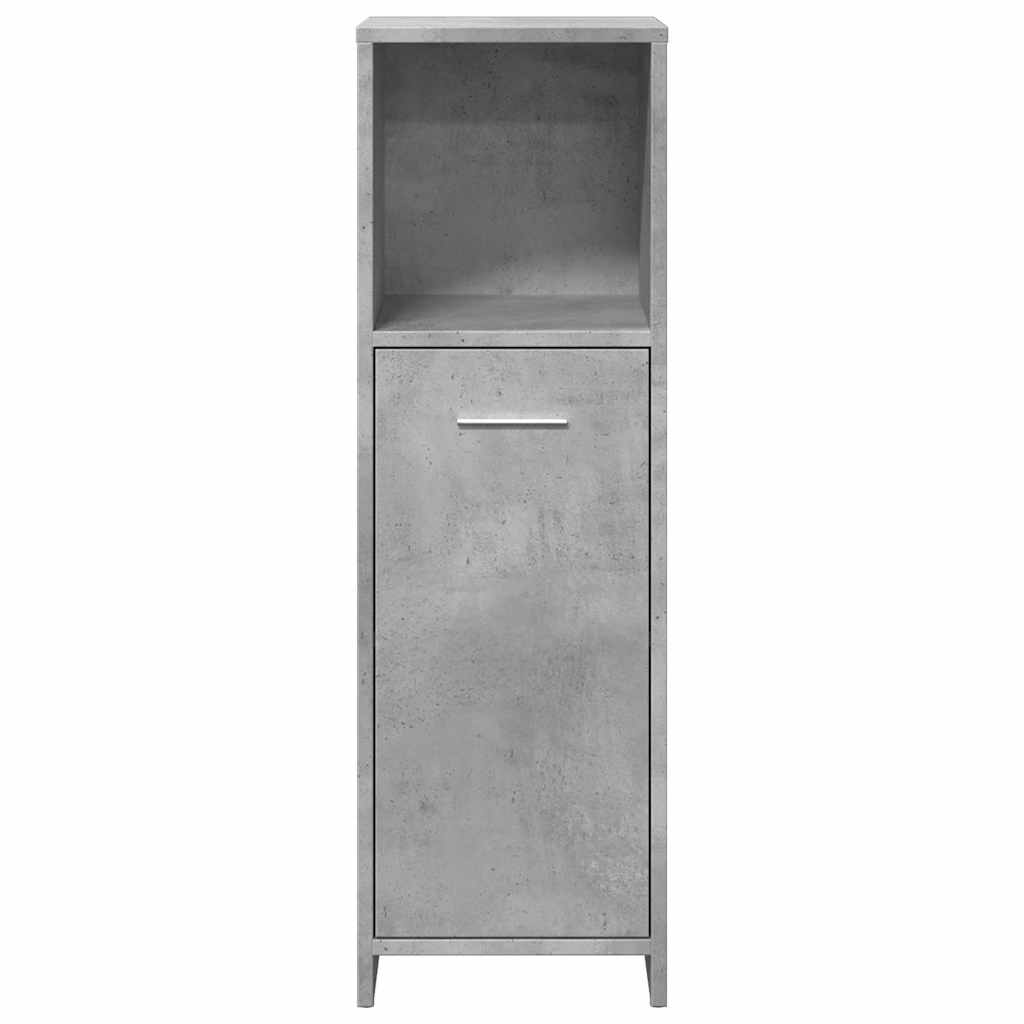 vidaXL Badezimmerschrank Betongrau 30x30x95 cm Holzwerkstoff