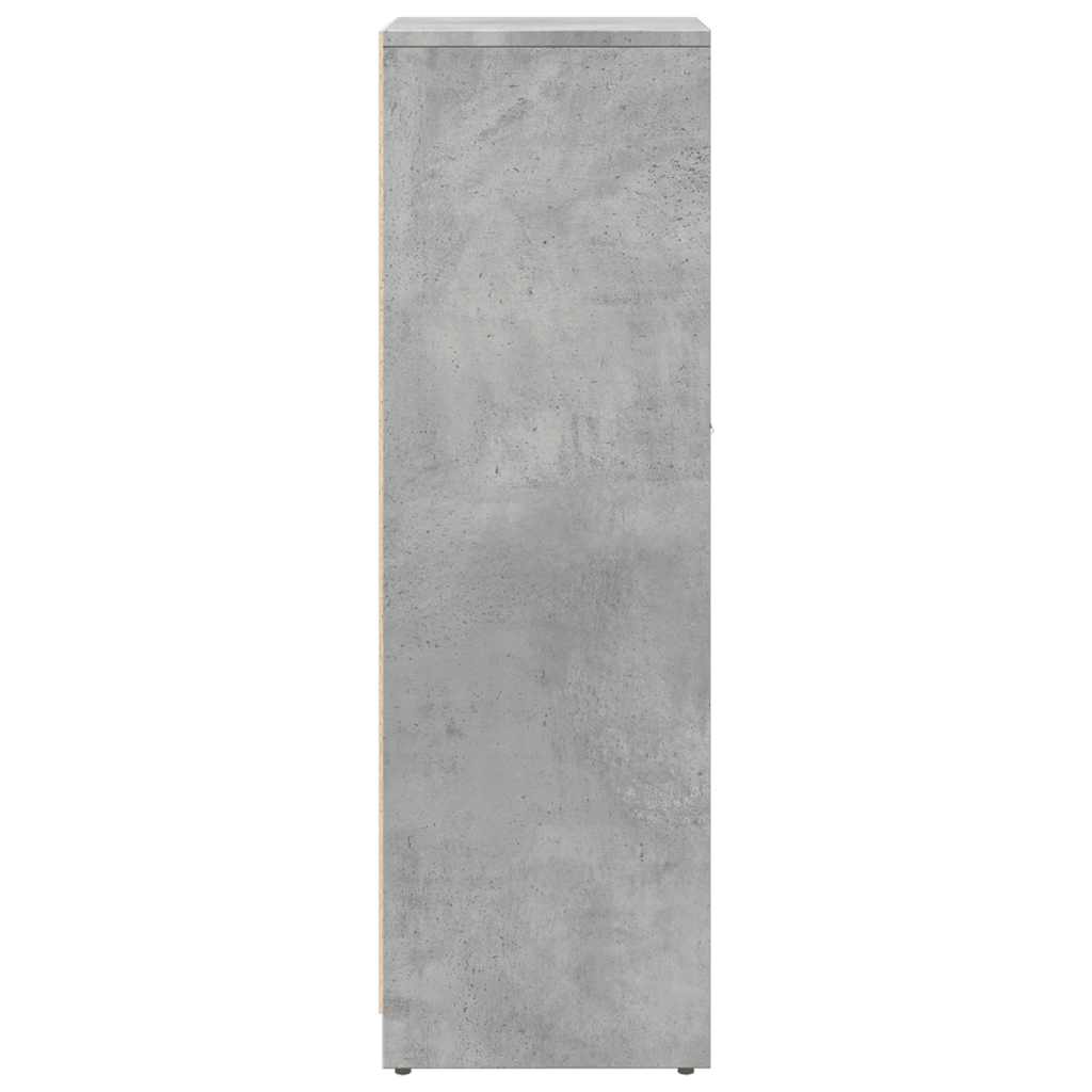 vidaXL Badezimmerschrank Betongrau 30x30x95 cm Holzwerkstoff