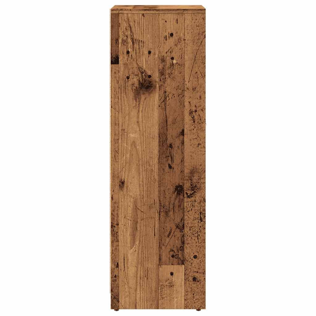 vidaXL Badschrank Altholz-Optik 30x30x95 cm Holzwerkstoff