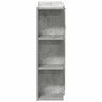 vidaXL Bad-Spiegelschrank Betongrau 80x20,5x64 cm Holzwerkstoff