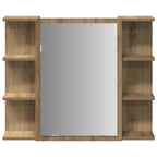 vidaXL Bad-Spiegelschrank Artisan-Eiche 80x20,5x64cm Holzwerkstoff