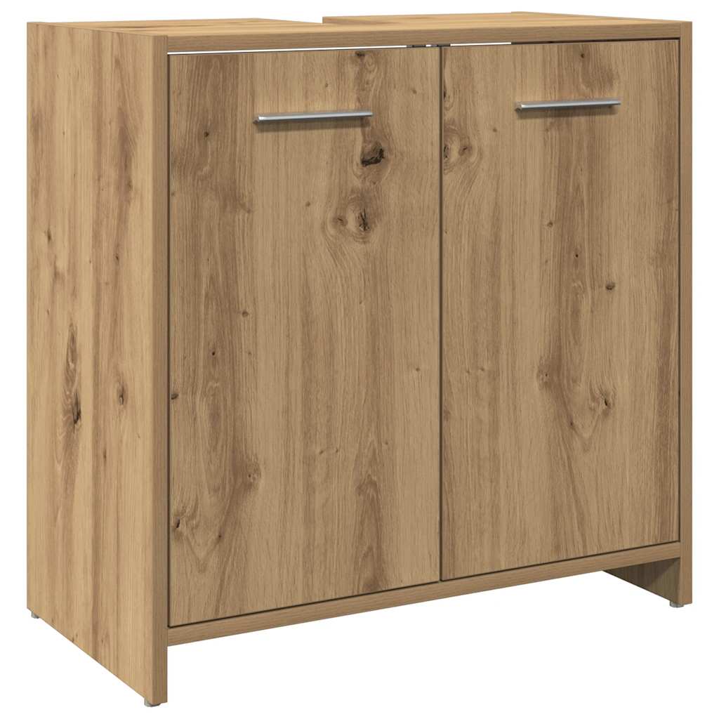 vidaXL Waschbeckenunterschrank Artisan-Eiche 60x33x60 cm
