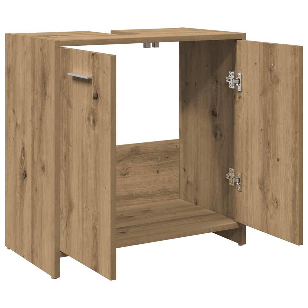 vidaXL Waschbeckenunterschrank Artisan-Eiche 60x33x60 cm