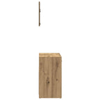 vidaXL Badschrank mit Spiegel Artisan-Eiche Holzwerkstoff