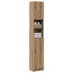 vidaXL Badezimmerschrank Artisan Oak 32x25,5x190 cm Holzwerkstoff