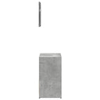 vidaXL 2-tlg. Badmöbel-Set Betongrau Holzwerkstoff