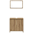 vidaXL 2-tlg. Badmöbel-Set Artisan-Eiche Holzwerkstoff