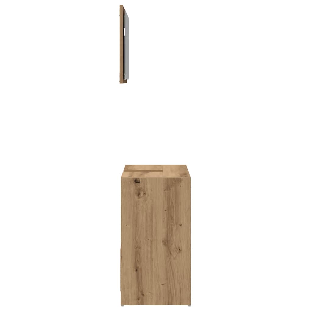 vidaXL 2-tlg. Badmöbel-Set Artisan-Eiche Holzwerkstoff