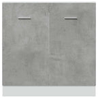 vidaXL Spülenunterschrank Lyon Betongrau 80x46x81,5 cm Holzwerkstoff