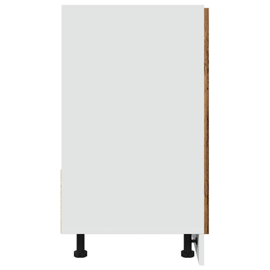 vidaXL Spülenunterschrank Lyon Altholz-Optik 80x46x81,5 cm Holzwerkstoff