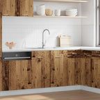 vidaXL Spülenunterschrank Lyon Altholz-Optik 80x46x81,5 cm Holzwerkstoff