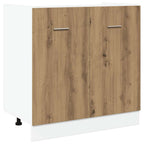 vidaXL Spülenunterschrank Lyon Artisan-Eiche 80x46x81,5 cm Holzwerkstoff