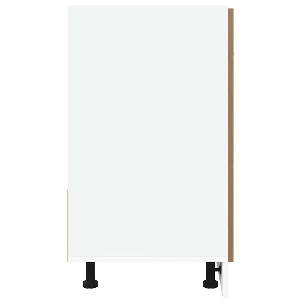 vidaXL Spülenunterschrank Lyon Artisan-Eiche 80x46x81,5 cm Holzwerkstoff