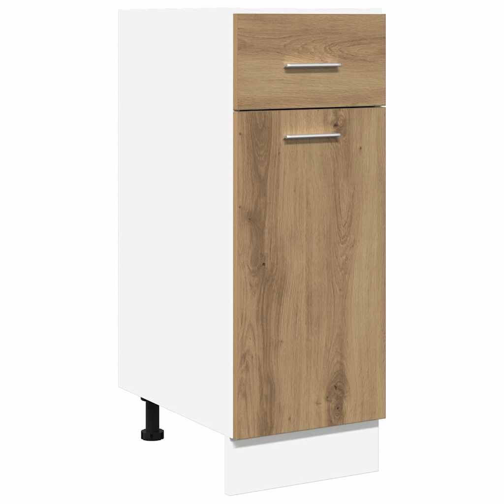 vidaXL Schubunterschrank Lyon Artisan-Eiche 30x46x81,5 cm Holzwerkstoff