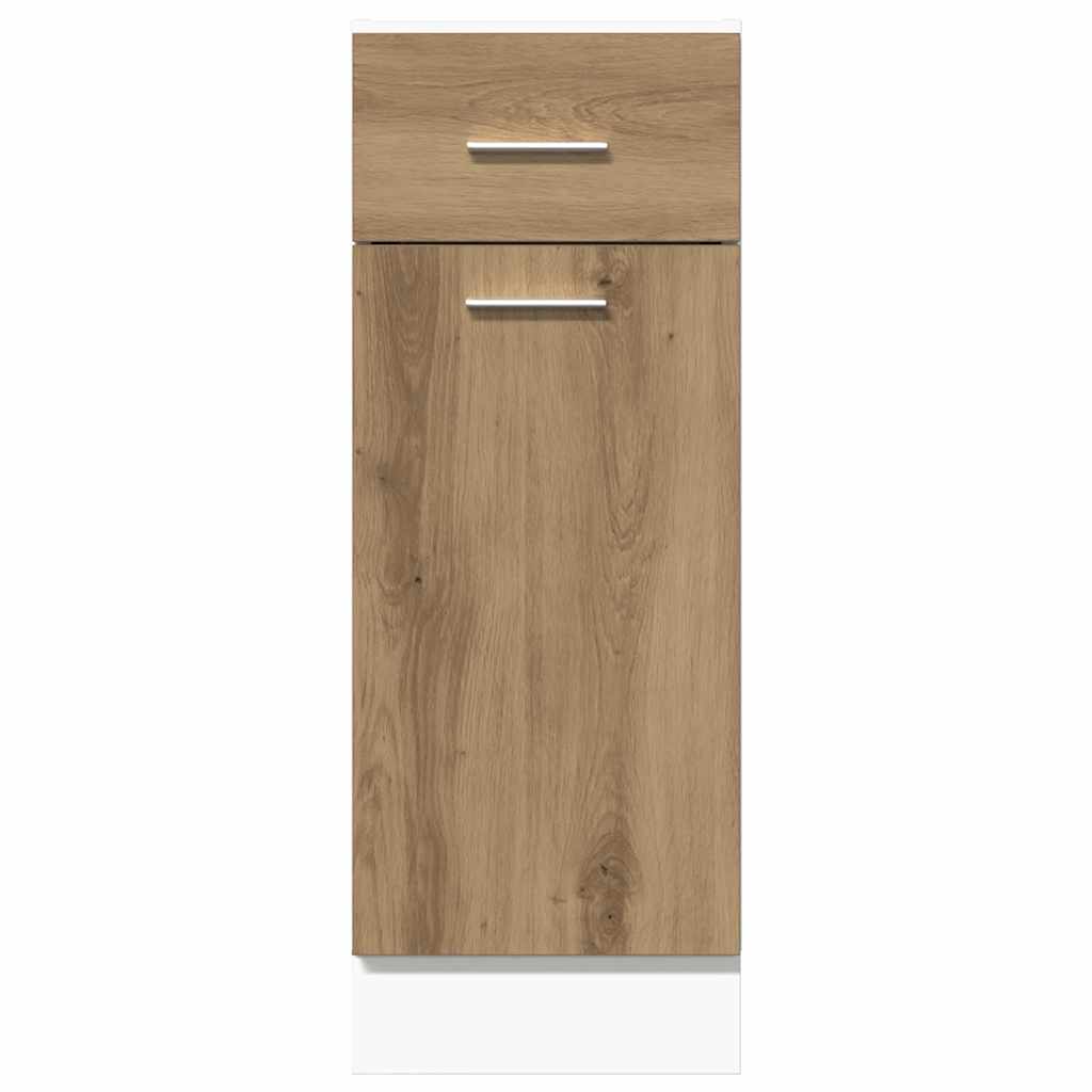 vidaXL Schubunterschrank Lyon Artisan-Eiche 30x46x81,5 cm Holzwerkstoff