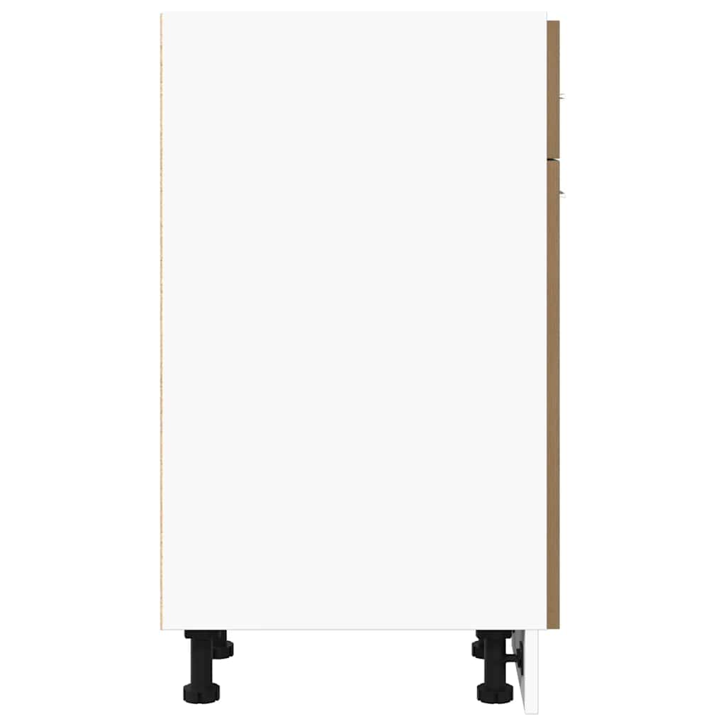 vidaXL Schubunterschrank Lyon Artisan-Eiche 30x46x81,5 cm Holzwerkstoff