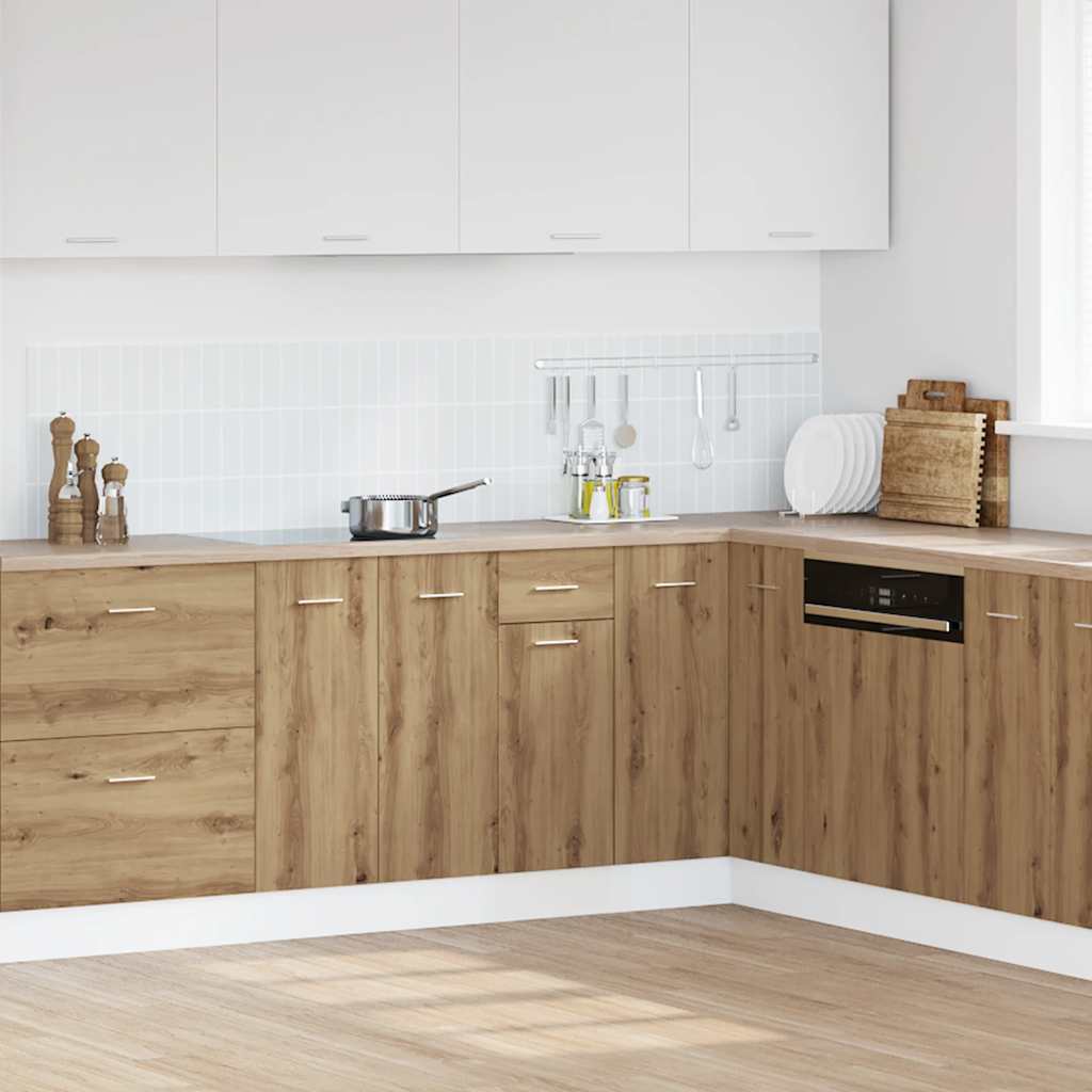 vidaXL Schubunterschrank Lyon Artisan-Eiche 30x46x81,5 cm Holzwerkstoff