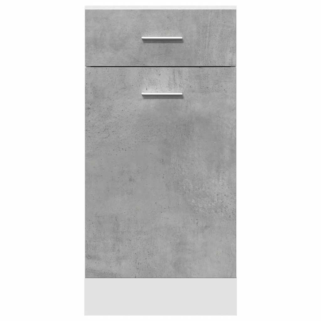 vidaXL Schubunterschrank Lyon Betongrau 40x46x81,5 cm Holzwerkstoff