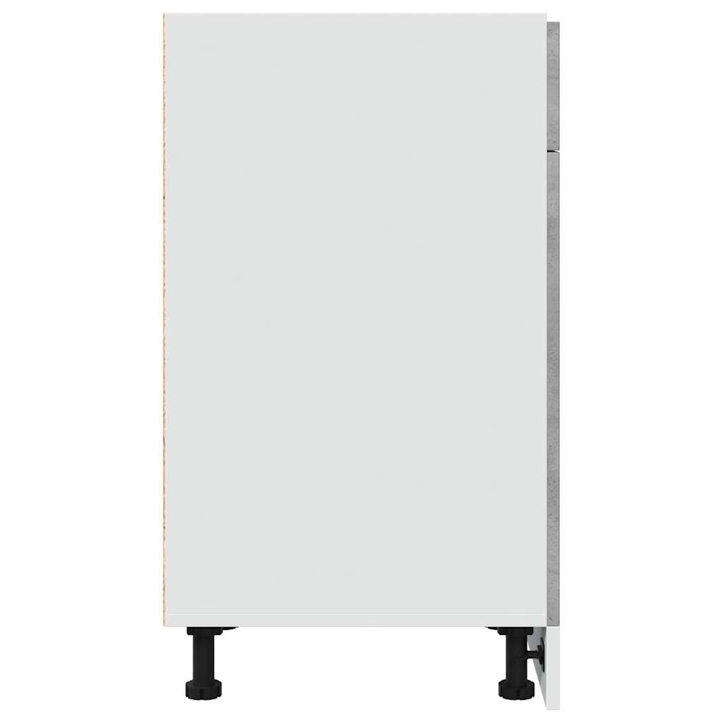 vidaXL Schubunterschrank Lyon Betongrau 40x46x81,5 cm Holzwerkstoff