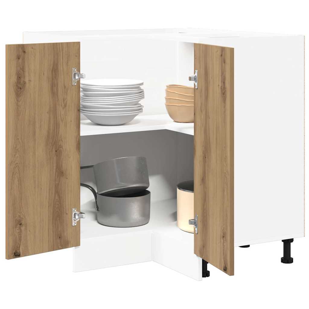 vidaXL Küchenschrank Lyon Artisan-Eiche 75,5x75,5x81,5 cm Holzwerkstoff