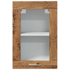 vidaXL Hängeschrank Lyon Glas Altholz-Optik 40x31x60 cm Holzwerkstoff