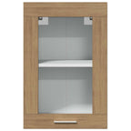vidaXL Hängeschrank Lyon Glas Artisan-Eiche 40x31x60 cm Holzwerkstoff