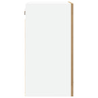 vidaXL Hängeschrank Lyon Glas Artisan-Eiche 40x31x60 cm Holzwerkstoff