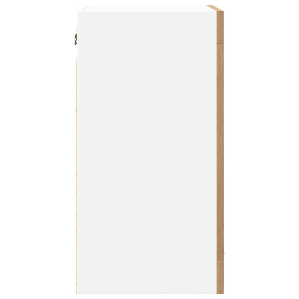 vidaXL Hängeschrank Lyon Glas Artisan-Eiche 40x31x60 cm Holzwerkstoff