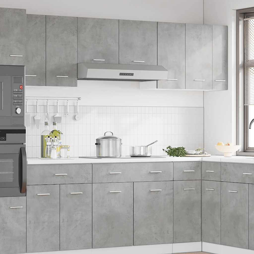vidaXL Hängeschrank Lyon Betongrau 30x31x60 cm Holzwerkstoff
