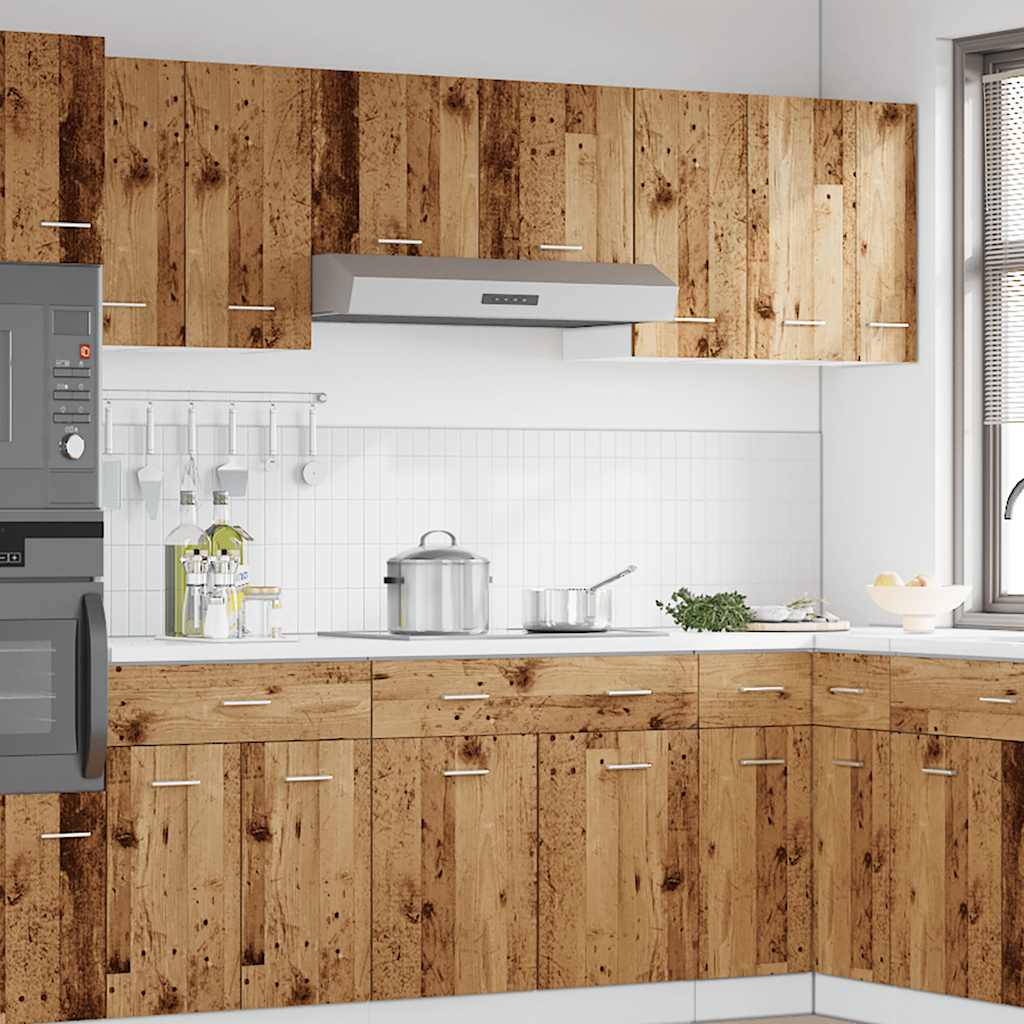 vidaXL Hängeschrank Lyon Altholz-Optik 30x31x60 cm Holzwerkstoff