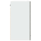 vidaXL Hängeglasschrank Lyon Betongrau 80x31x60 cm