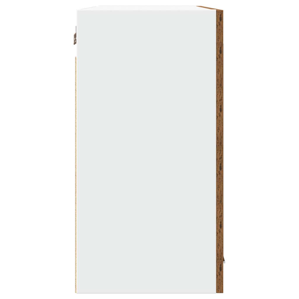 vidaXL Hängeglasschrank Lyon Altholz-Optik 80x31x60 cm Holzwerkstoff