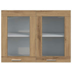 vidaXL Hängeglasschrank Lyon Artisan-Eiche 80x31x60 cm Holzwerkstoff