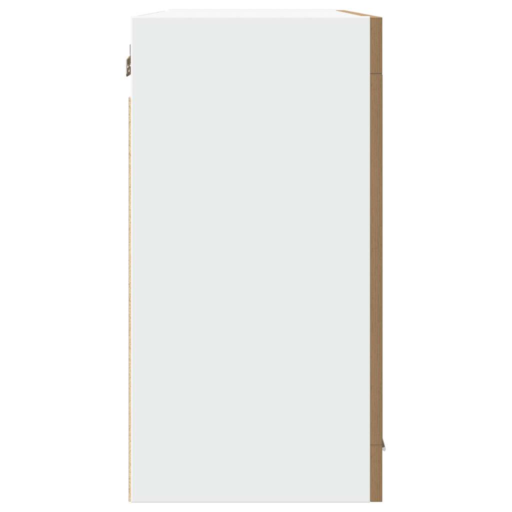 vidaXL Hängeglasschrank Lyon Artisan-Eiche 80x31x60 cm Holzwerkstoff