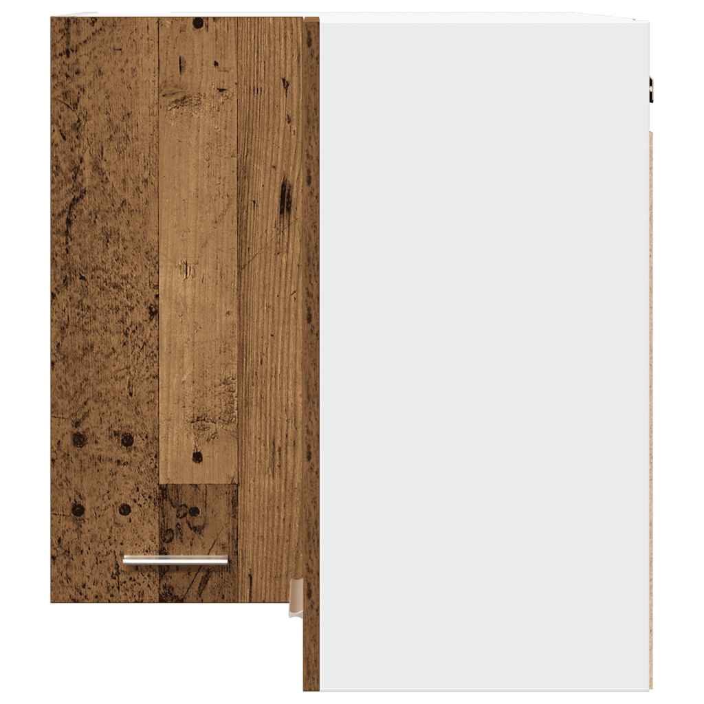 vidaXL Eck-Hängeschrank Lyon Altholz-Optik 57x57x60 cm Holzwerkstoff